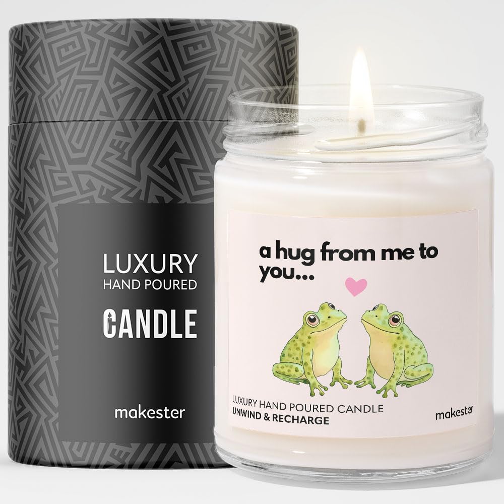 Frog Gifts - Luxury Soy Wax Candle - Vanilla, Jasmine, Sugared Almond - Makester โ image 1
