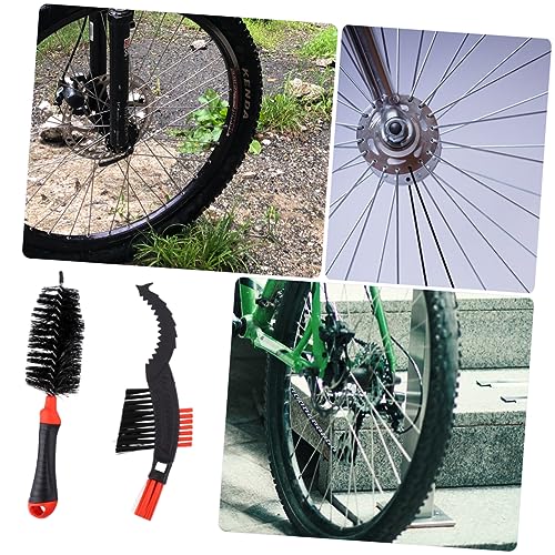 NULYLU 2pcs Bike Chain Cleaner Brush Scrubber for Chain Cleaning Suitable for Urban Racing Mountain and Trekking Easy to Use and Maintain