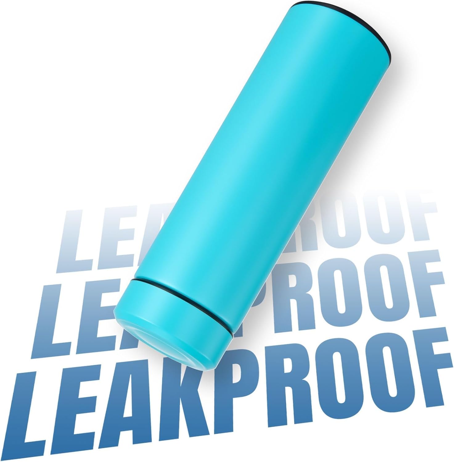 PARACITY Insulated Water Bottle, 15 oz Stainless Steel Water Bottles for Double Wall Vacuum Hot Drinks, Metal Water Bottle Keeps Hot for 12 Hrs, Cold for 24 Hrs, for Coffee, Tea (light blue) - Image 3