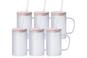 PYD Life: 18 oz Sublimation Glass Beer Mugs