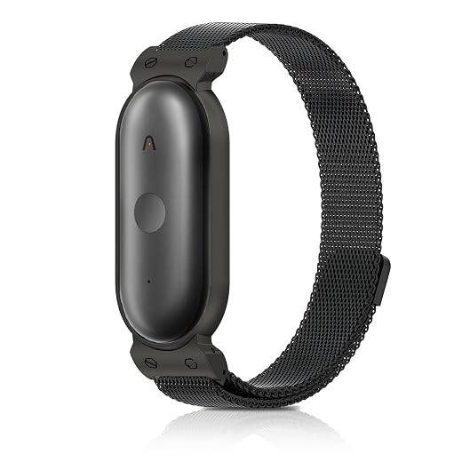 Metal Sport Band with Case for NotePin & NotePin S, Wearable AI Voice Recorder Wristband Accessories for Men and Women