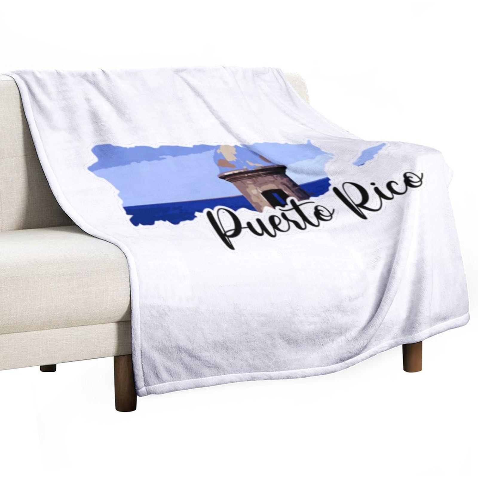 Couverture de lit douillette grand plaid paysage urbain pour soirées canapé
