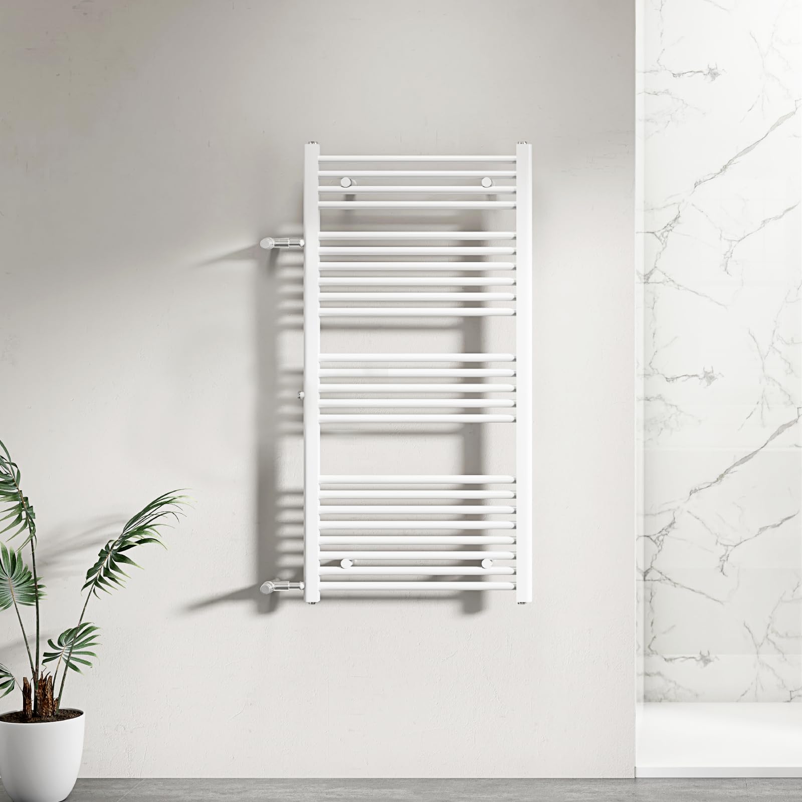 WITEN&NOCK Scaldasalviette da bagno, 1200 x 600 mm, 598 Watt, dritto