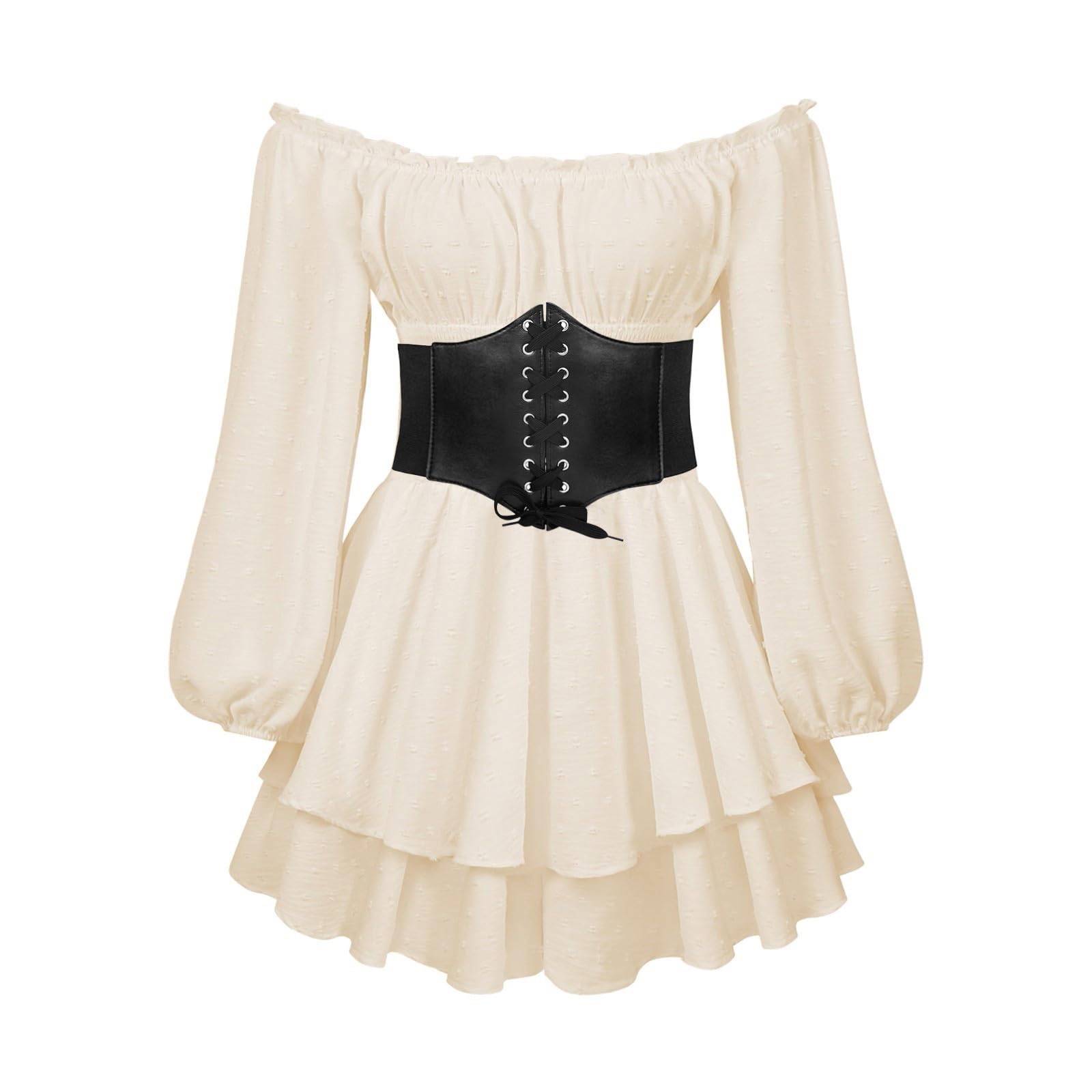 White Dress For Women Pirate Dress Womens Off Shoulder Dress | Desertcart  Fiji