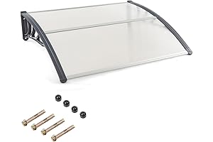 Goplus Overhead Awning for Patio Outdoor Windows - UV Protection, 48 x 40 inches, 2-pack