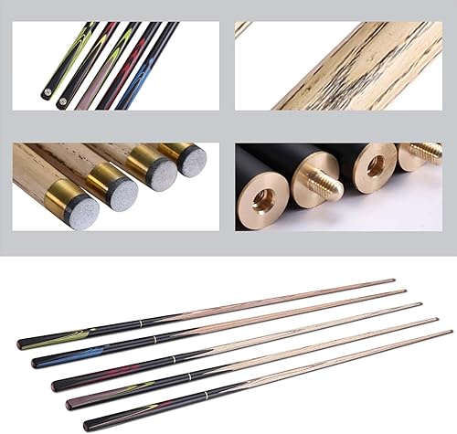 Miniatura 5 de Taco de billar, palos de billar para accesorios de piezas de mesa de billar, puntas de 0.394 in, diseño ergonómico, utilizado para el hogar,