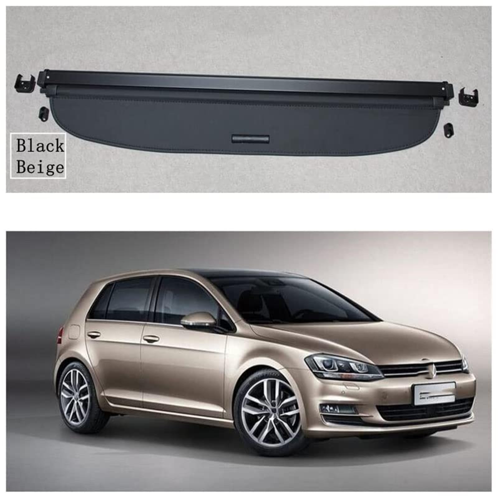 Hintere Gepäckraumabdeckung, Passend für VW, Passend für Golf, 7