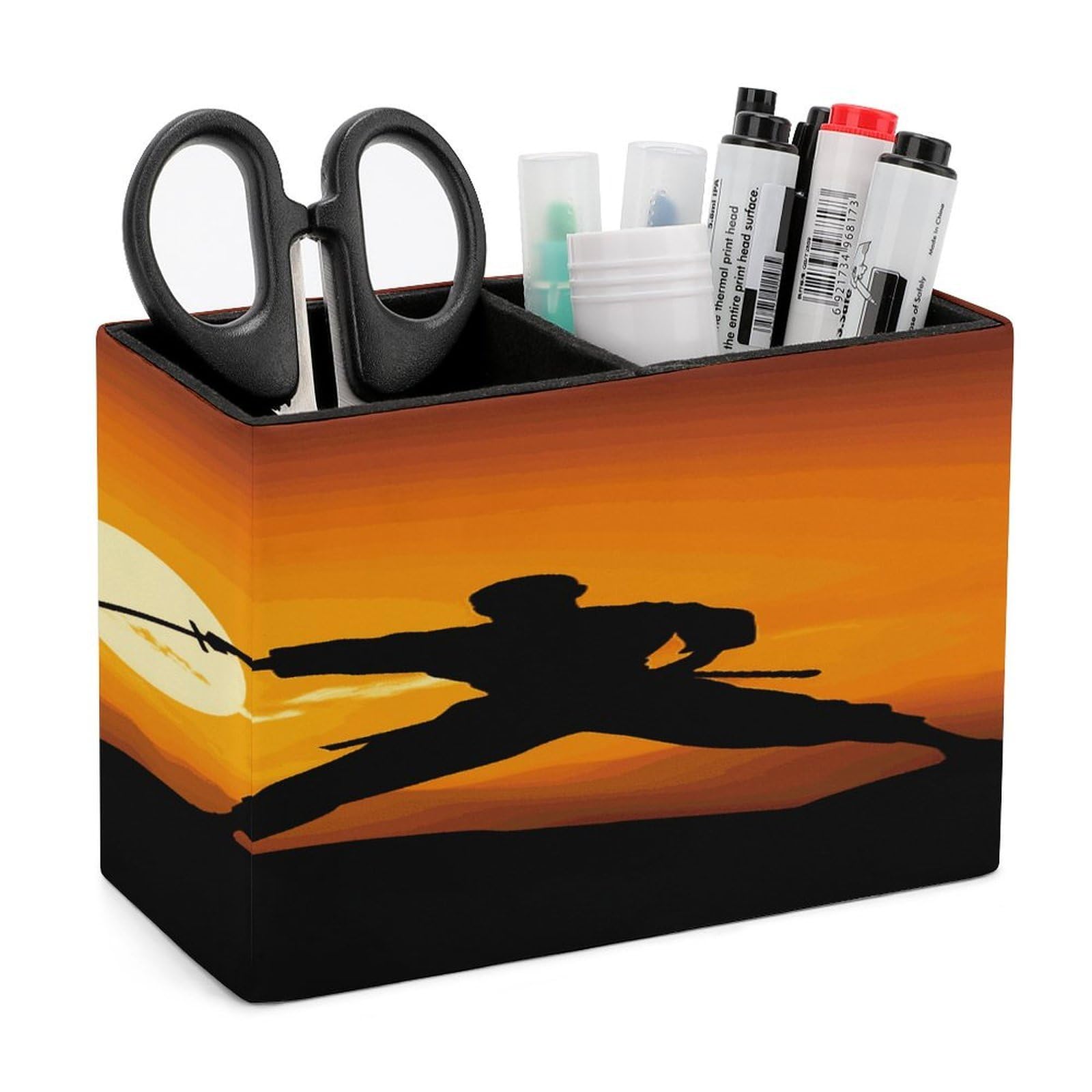 Porte-stylos en cuir crayons pinceaux de maquillage bureau soleil