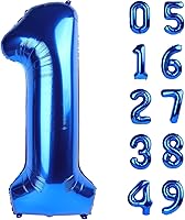 Vista 151 de Globos con números con estampado de vaca, globos de 40 pulgadas del número 0-9 (cero-nueve), globo de vaca para suministros de fiesta de cumpleaños