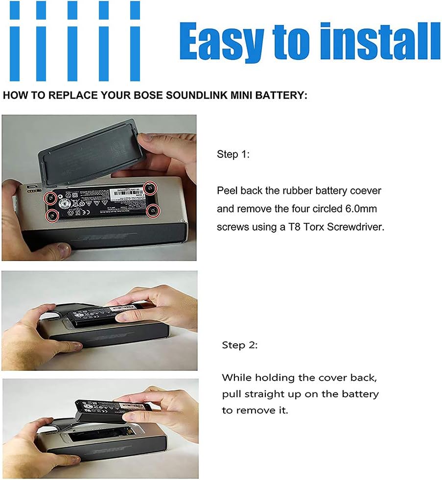 061384 061386 063287 Speaker battery for Bose Soundlink Mini Bluetooth Wireless Speaker （I One Model） Series Haut-Parleur sans Fil Battery 7.4V 21.46Wh