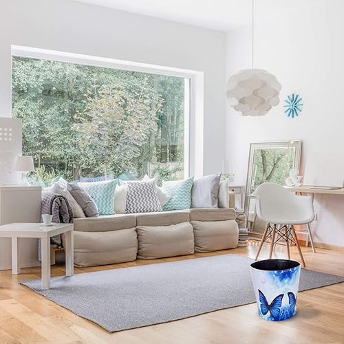 Miniatura 7 de Scakbyer Cubo de basura de piel sintética de 10 litros2.64 galones, decorativo, impermeable, papelera, papelera, para el hogar, oficina, baño