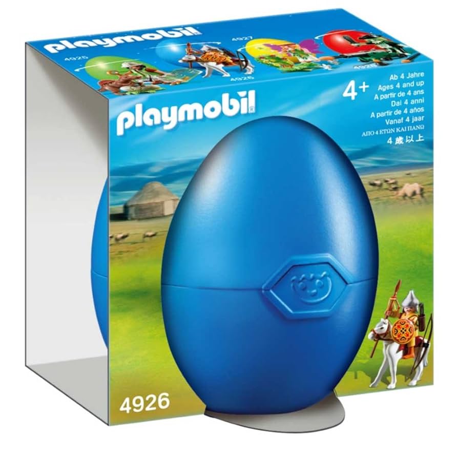 Amazon.com: Playmobil Gift Egg Mongolian Warrior On Horse