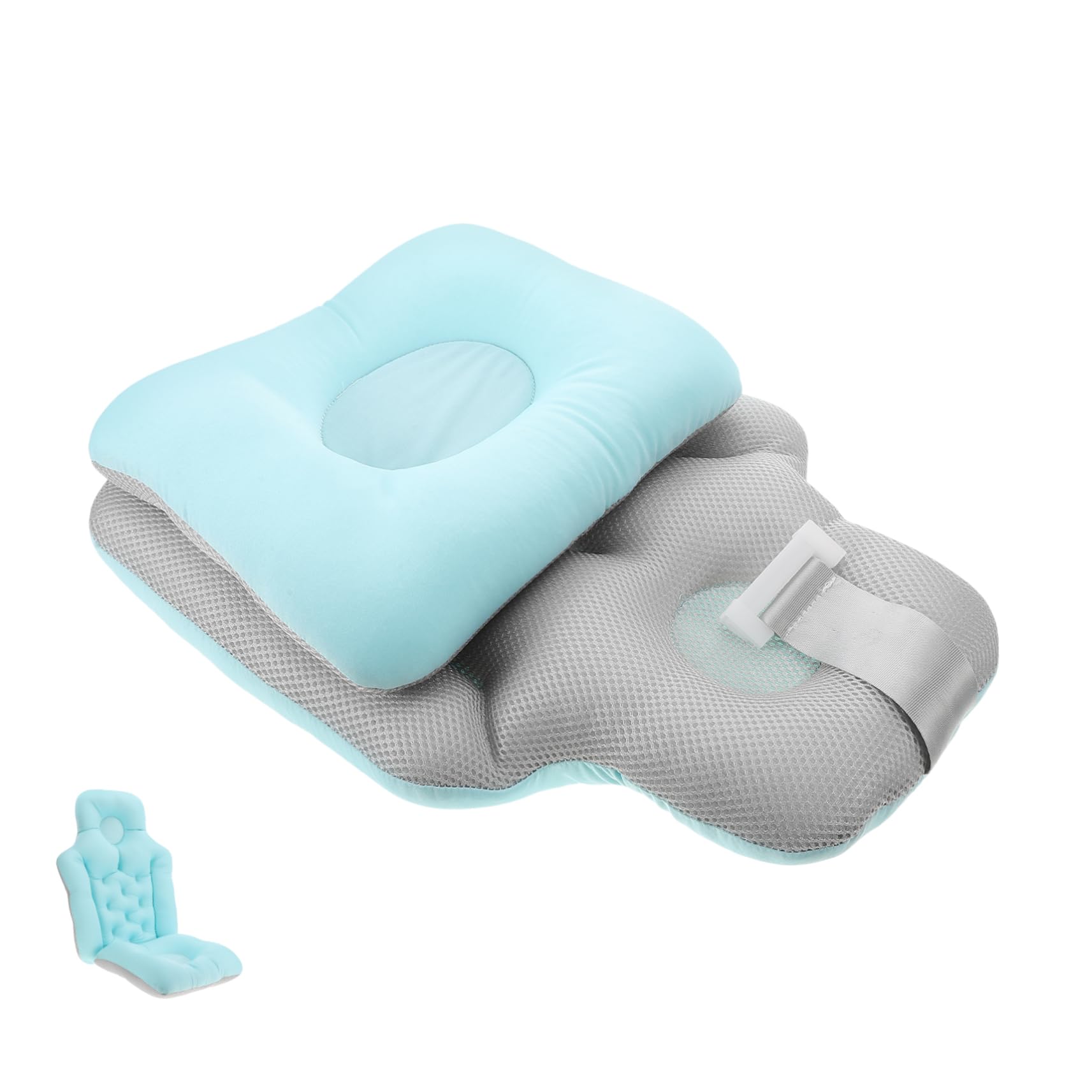 Cojín de baño de cuerpo completo para recién nacidos alfombra antideslizante para ducha de bebé