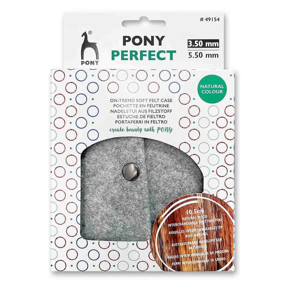 Pony Perfect Rundstricknadels Set 10,5 cm 3,50-5,50 mm - 1 Stück