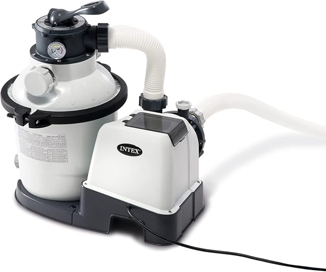 Intex Intex Krystal Clear Sandfilteranlage 4,5 m³ für Pools bis 18.000l 26644 Grau / Schwarz