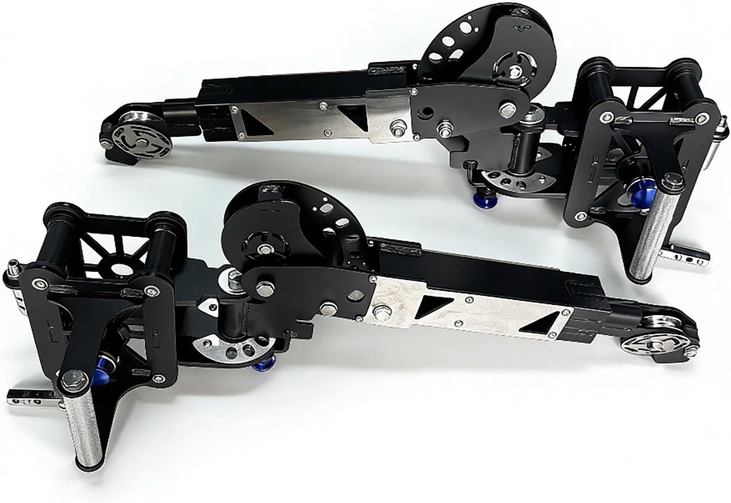 Fitness Power Cage Squat Rack Upgrade Attachments with Aluminum Rotating Pulleys, Multi-Functional Universal Hollow Mechanical Arm