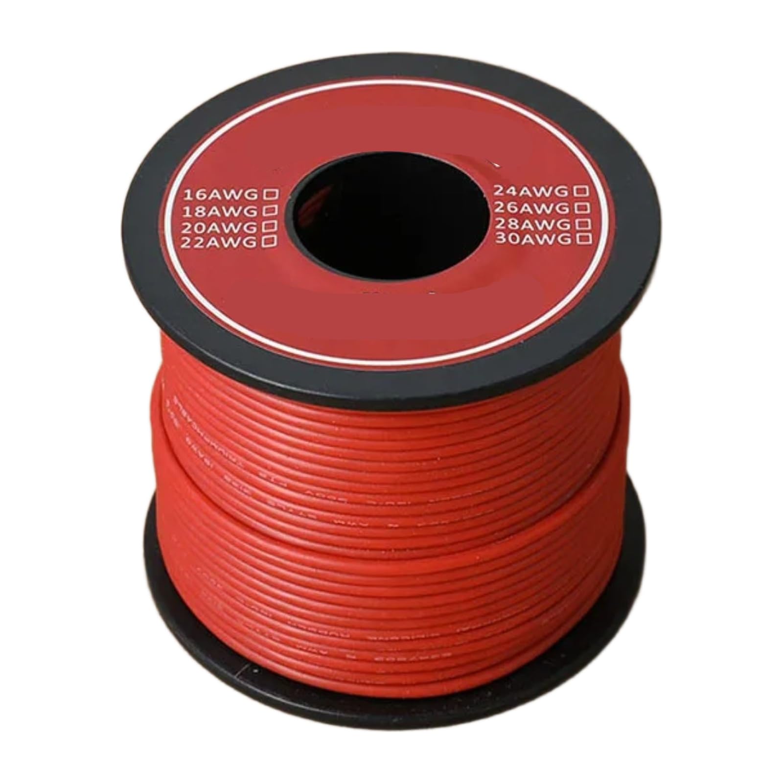Cable eléctrico 26/24/22/18 awg 6 DIY(Red; 80m; 22 AWG)