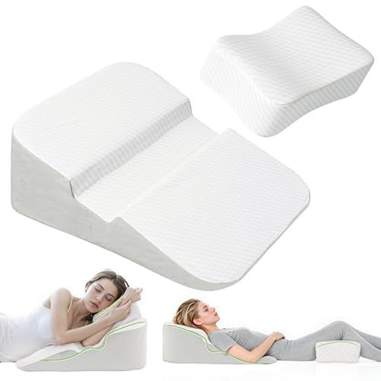 Oreiller ergonomique pour douleurs cervicales avec trou pour bras et soutien en U