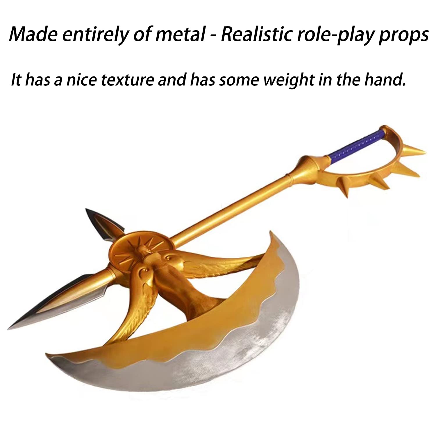 Axe of Escanor,The Seven Deadly Sins Role-Playing Props,1:1 Replica,Made of Metal,Used for Cosplay Display and Gift