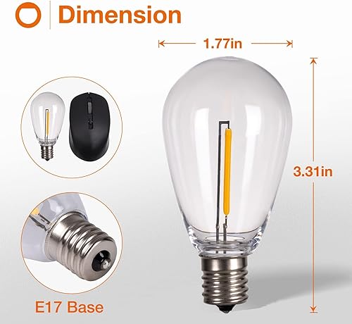 Miniatura 3 de addlon Juego de luces LED para exteriores y 4 bombillas LED, para decoración de jardín, patio, boda y fiesta.