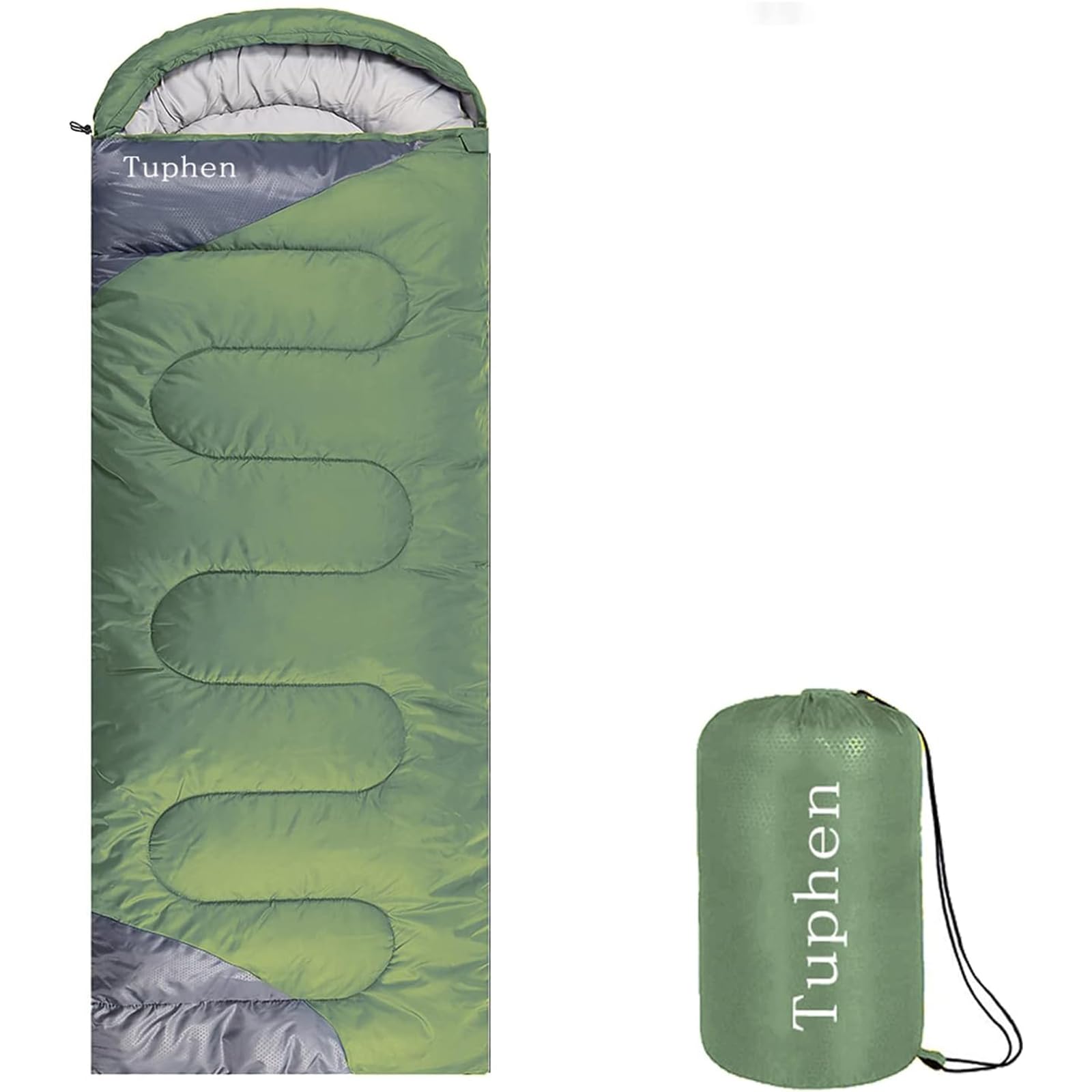 tuphen Sleeping Bag - 3-4 Seasons Camping Sleeping Bags for Adults for Hiking, Backpacking, Cold Weather & Warm Lightweight Travel Gear