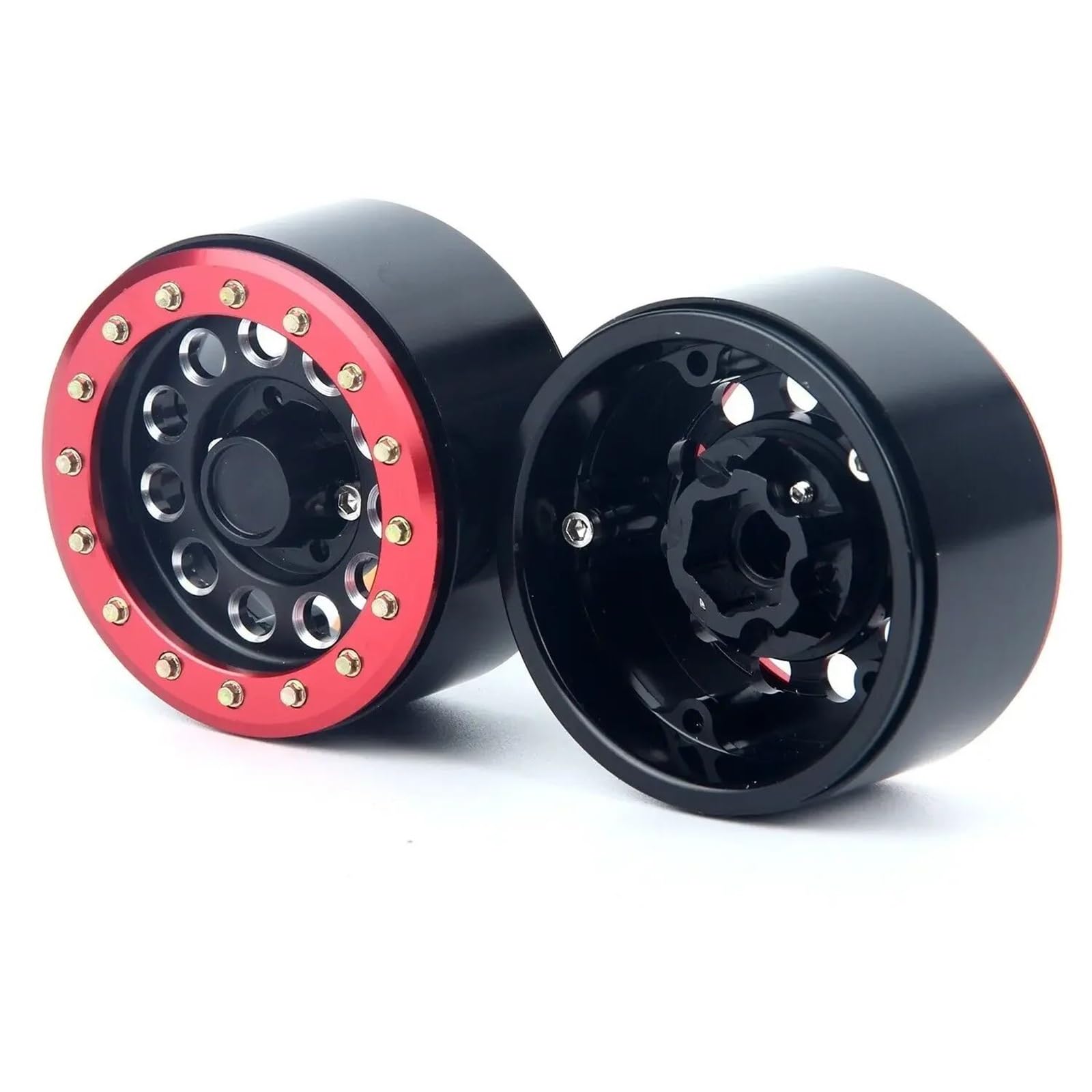 Per Traxxas Per TRX4 Per TRX6 Per Axial Per SCX10 II III PRO Gen8 1/10 RC Auto Universale Alluminio Beadlock 1.9 "cerchioni Parti Ricambi Modellini RC
