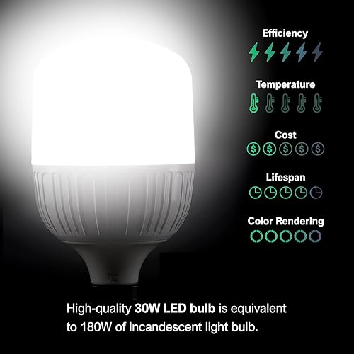 Miniatura 4 de LimoStudio AGG3215 - Sistema de soporte para fondos (720 W, 2650 lm, LED, 6000 K, kit de iluminación continua, portátil de 33 pulgadas, paraguas