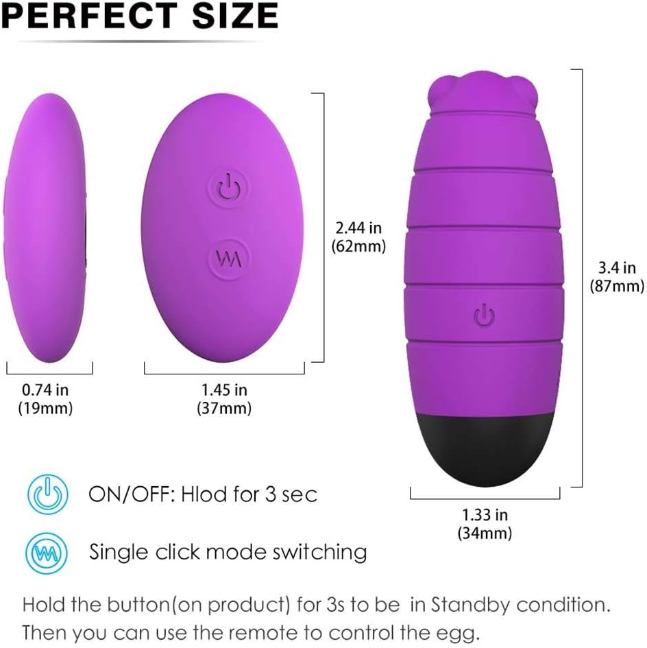Zlolia Vibrador de Bala Recargable inalámbrico con Control ...