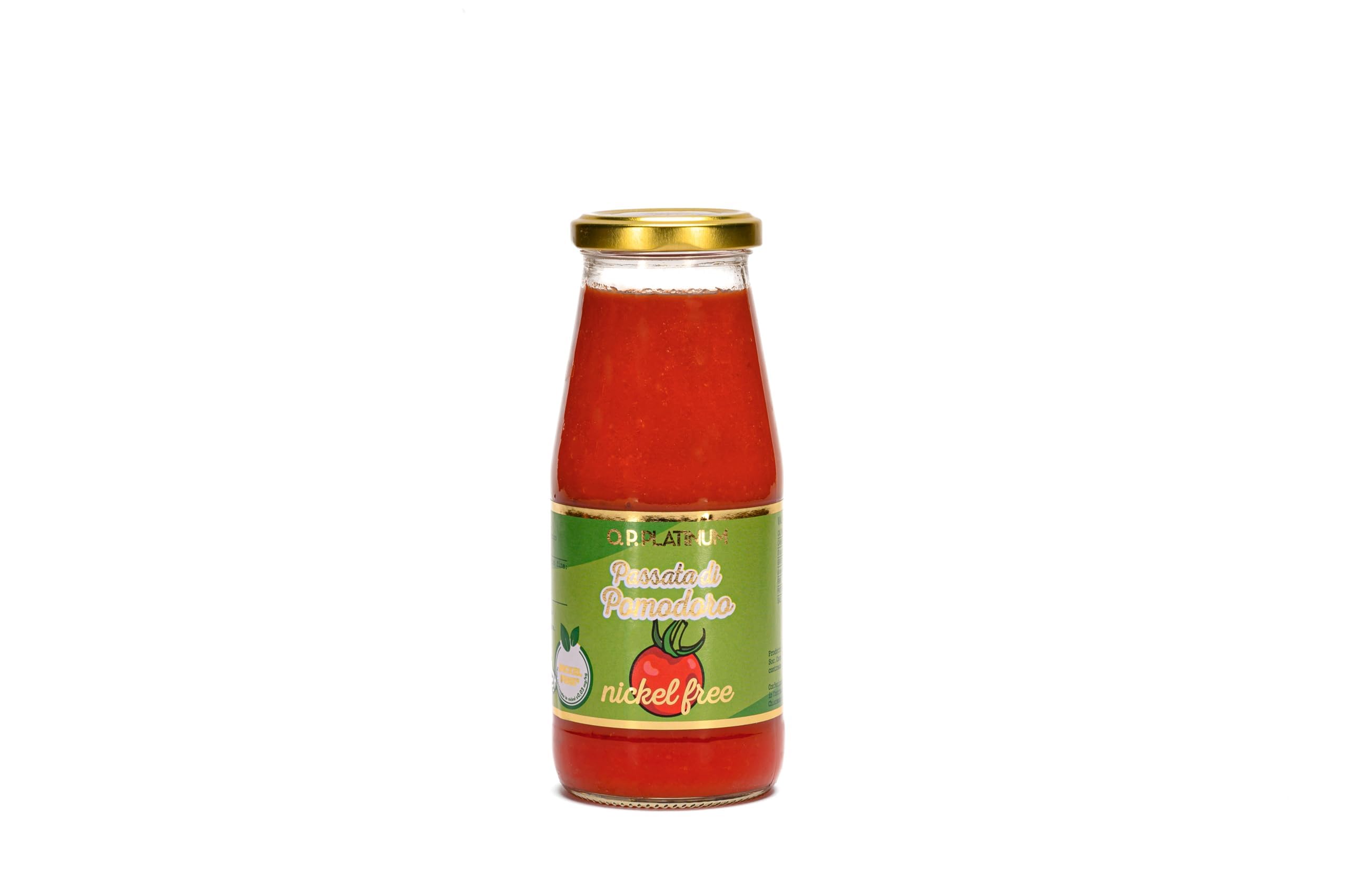 O.P. PLATINUM SAUCE TOMATE SANS NICKEL | SANS NICKEL 100% ITALIE - PAQUET DE 6X420gr