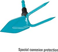 Vista 3 de Gardena combisystem Azada de jardín: Azada con hoja en forma de corazón, 2 púas, 2.8 in de ancho de trabajo, acero fabricado con revestimiento