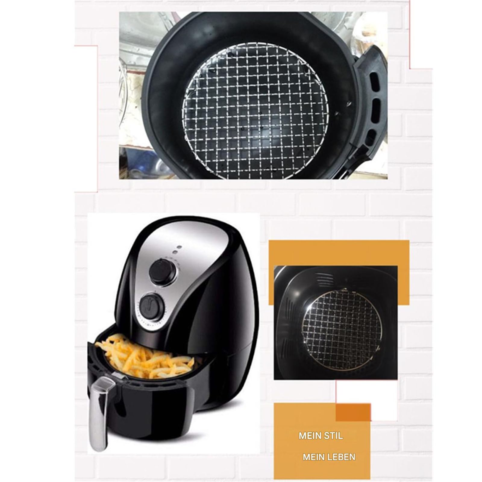 Grille de cuisson ronde en acier inoxydable avec pieds – Grille de barbecue robuste en 28 tailles, idéale pour le camping, le jardin et les barbecues d'extérieur, durable, facile d'entretien et avec