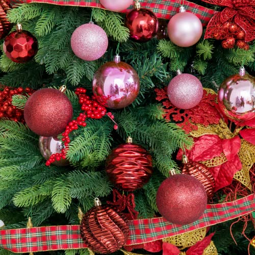 image for XmasExp 16ct Christmas Balls Ornaments - Shatterproof Large Hanging Ba