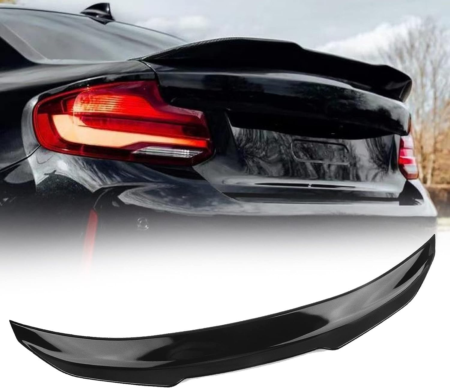 Becquet arrière BMW F22 F87 M2 aileron de coffre pour corriger la portance