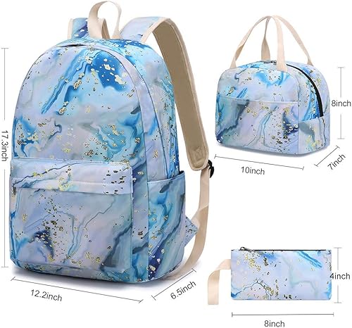 Miniatura 2 de BLUBOON - Mochila escolar para niñas y adolescentes con compartimento para laptop, lonchera y estuche para lápices,