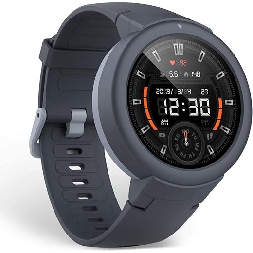 Amazfit Verge Lite Smartwatch Orologio Fitness Tracker, AMOLED da 1,3", 7 Modalità di Allenamento con GPS, IP68 Impermeabile, Durata della Batteria di 20 Giorni, Notifiche Messaggi, Grigio