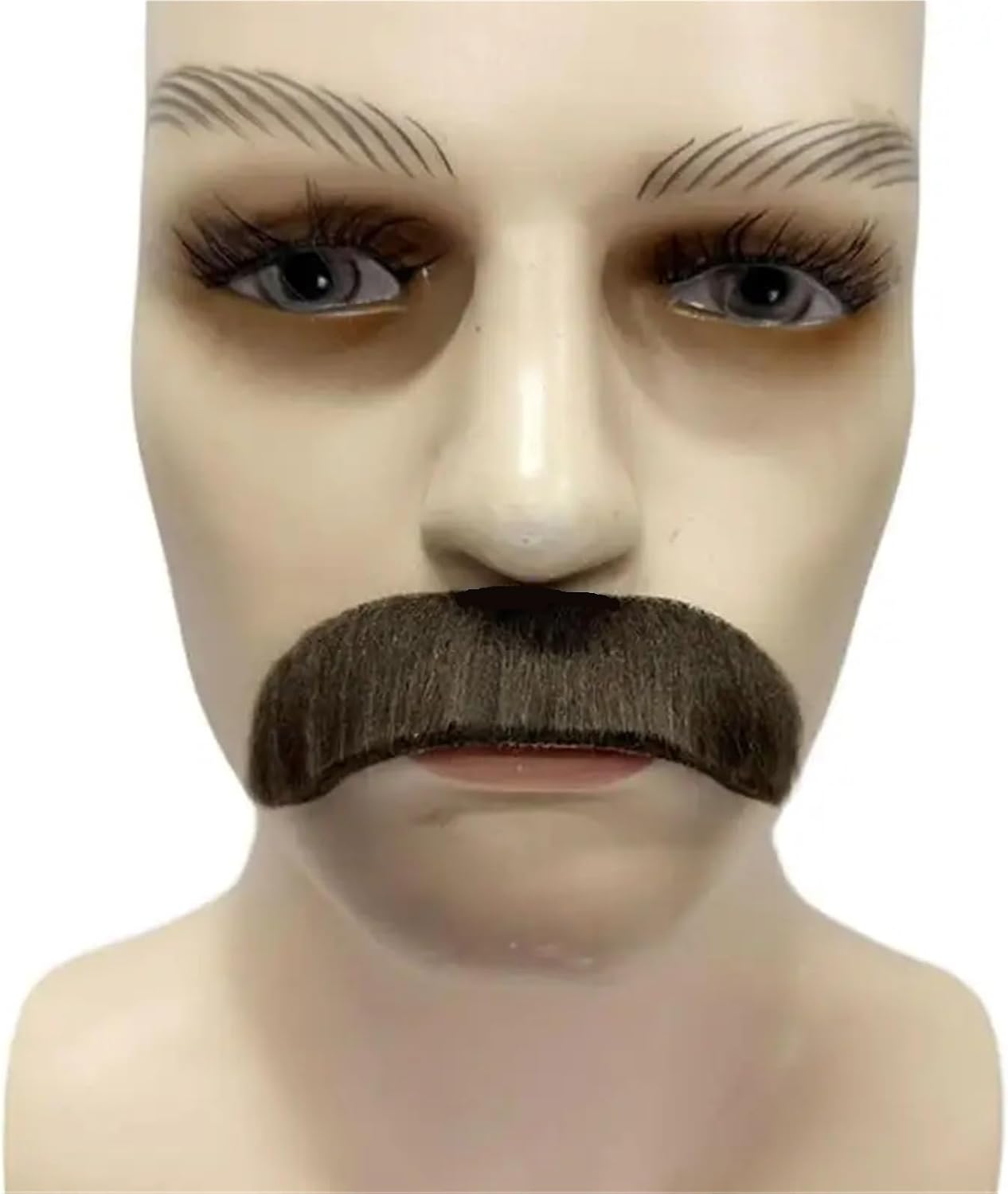 Fake Beard Mustache Sets 20pcs Selfs Adhesive Novelties Hairy Beard Costume Facials Hair Christmas Party Supplies
