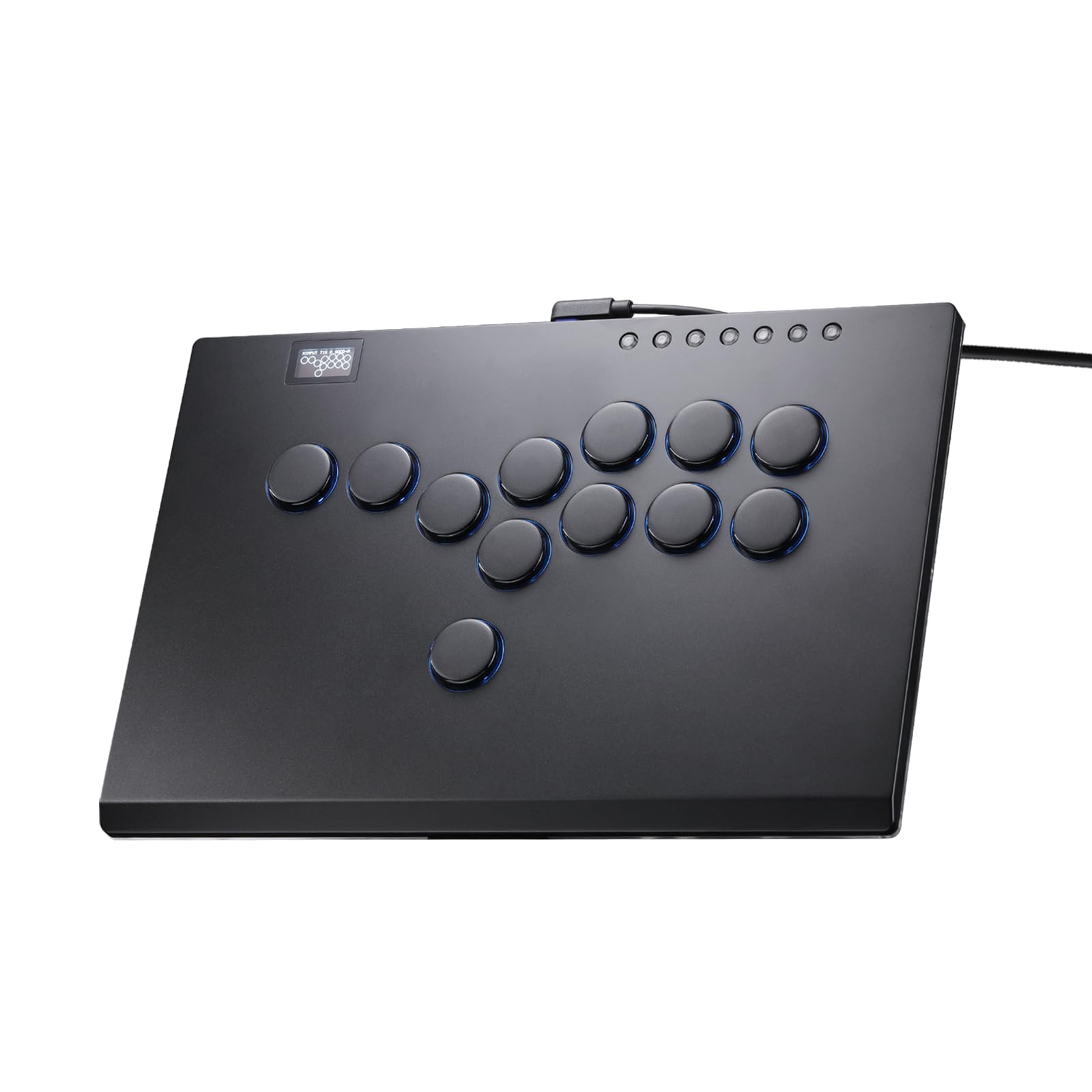 Leverless Controller Arcade Stick CosmoxGaming M12 Plus: Aluminum Leverless Controller,Leverless Arcade Stick for PC/PS3/PS4/Switch Game,Crystal Low-Profile Switch Arcade Stick Support Hot Swap & SOCD