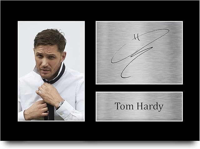 HWC Trading Tom Hardy Gift Signed A4 Printed Autograph Batman Gifts Mad Max Sexy Print Photo Picture Display