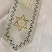 Men's Messianic Prayer Shawl with Star of David Tallit, Hebrew Blessing and Scripture (1, Blue)
