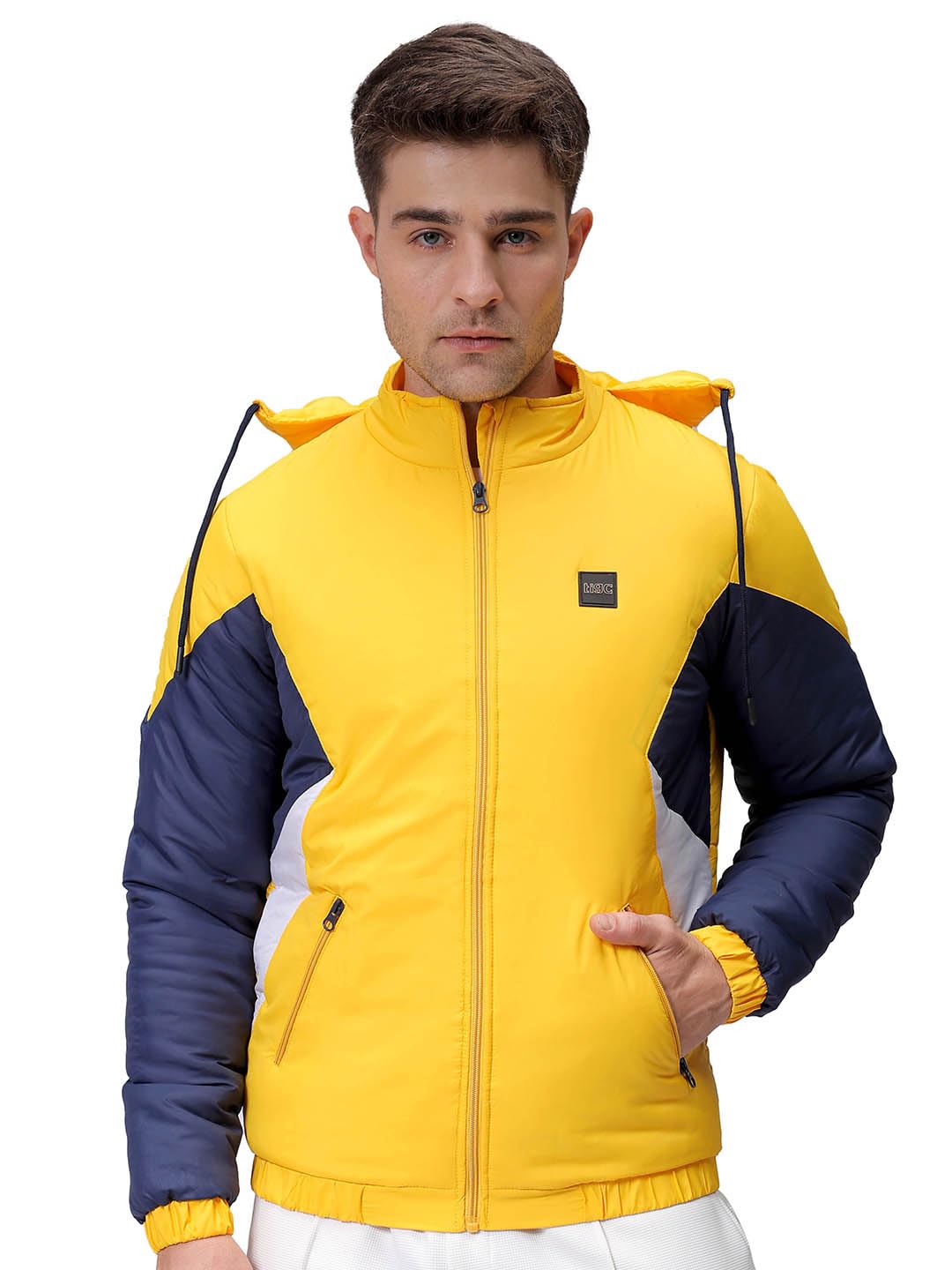 the indian garage co Men Slim Fit Mix & Match Puffer Jackets-picture-14