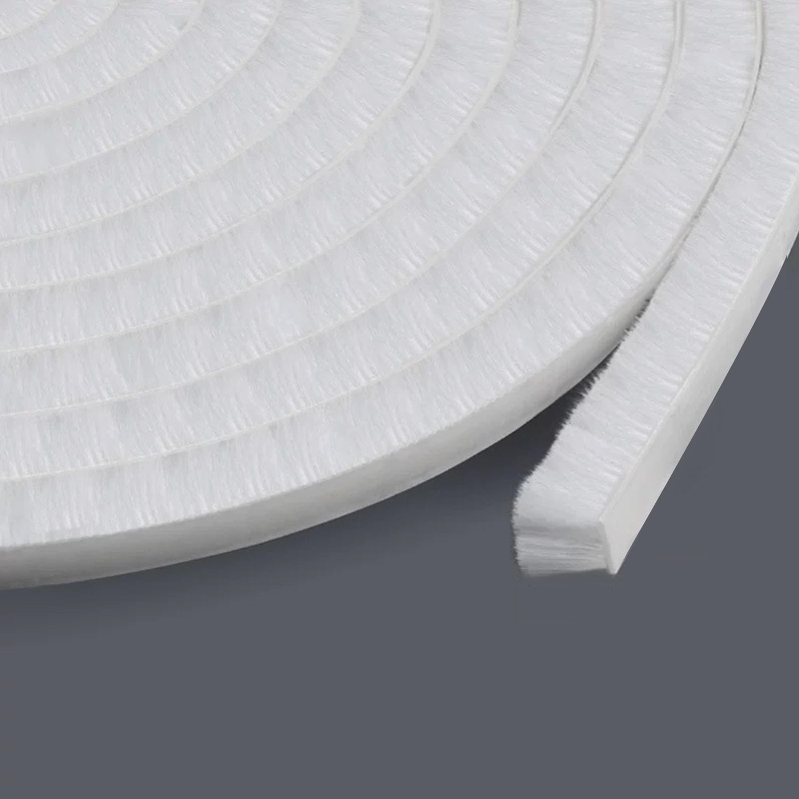 Photo 1 of 0.6Inch Brush Weather Stripping,33Feet, Window Insulation Seal,Card-Slot Seal Strip Pile Weatherstrip Door Sweep Brush for Door Window