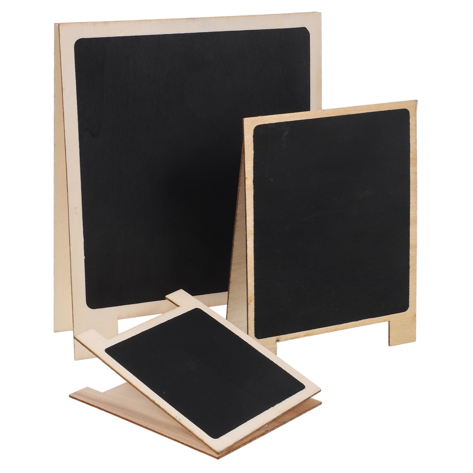 Operitacx 15stücke Mini Kreidetafel Mit Holzrahmen Doppelseitige Tischtafel Für Nachrichten Menüs Dekoration Leicht Und Tragbar Für Zuhause Bars Und Events