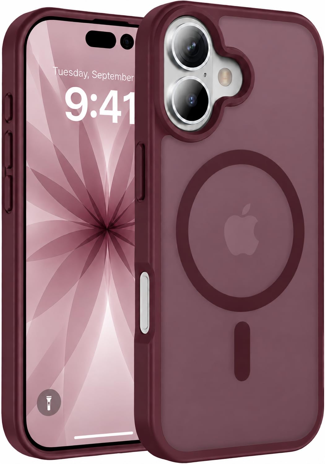 EGOTUDE for iPhone 18 Pro & iPhone 17 Pro Case, Frosted Translucent Matte Hard Back Cover Compatible with Mag-Safe (Burgundy) — Amazon image 17