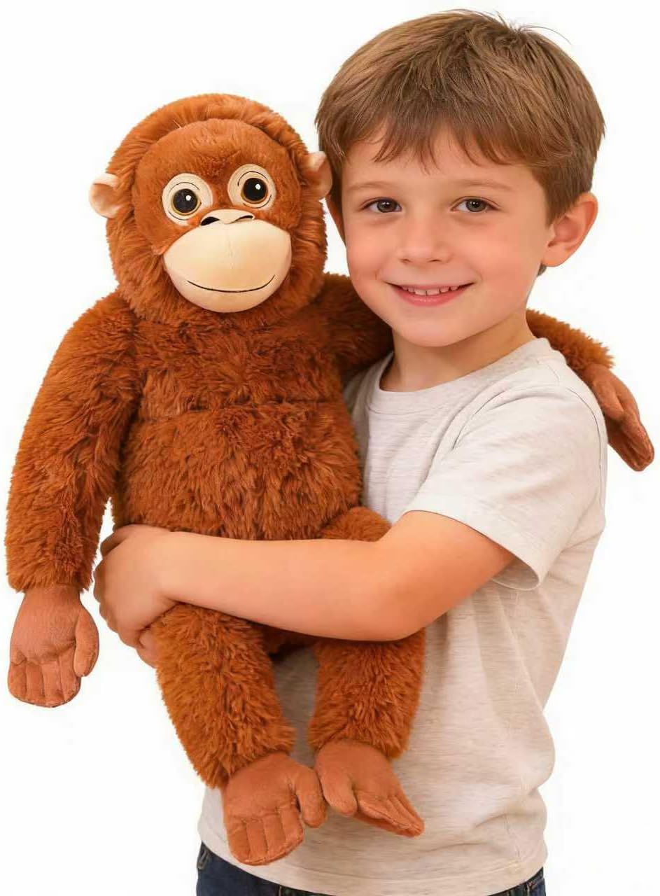 Punch Monkey Plush,Orangutan, Gorilla Plush, Gorilla Stuffed Animal for Home Room Décor, Ideal Gift for Kid Boy,Girl&Girlfriend (64cm/25inch)