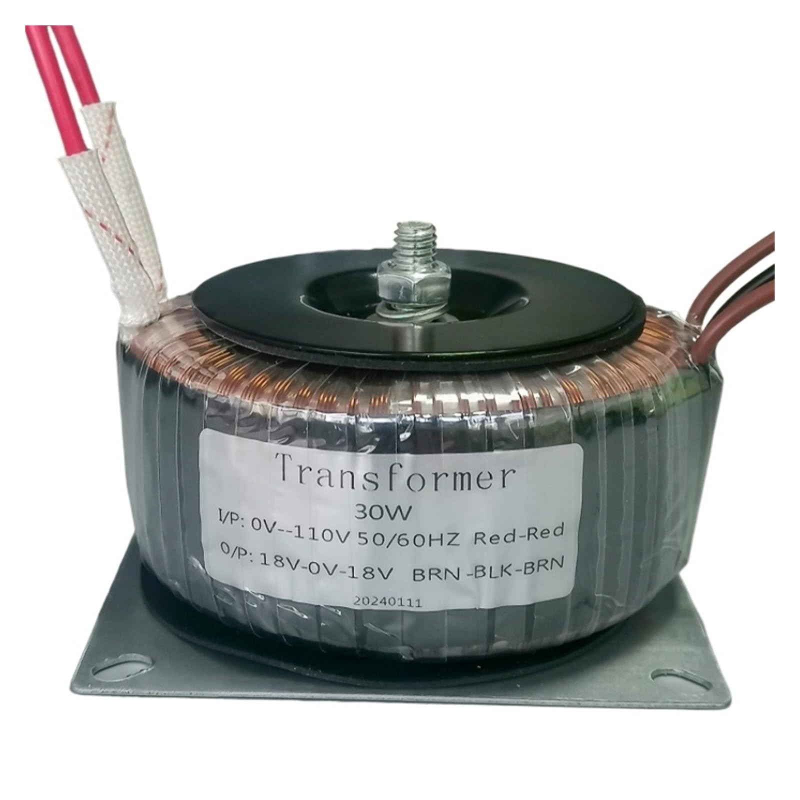 Ringkerntransformator, 30 W, Eingang, 110 V, 115 V, 220 V, 230 V, 240 V, Ausgang, 9 V, 12 V, 15 V, 18 V, 22 V, 24 V, 28 V, Netzteil, Audio-Ringkerntransformator für Audio-Verstärker (65 V-0-65 V