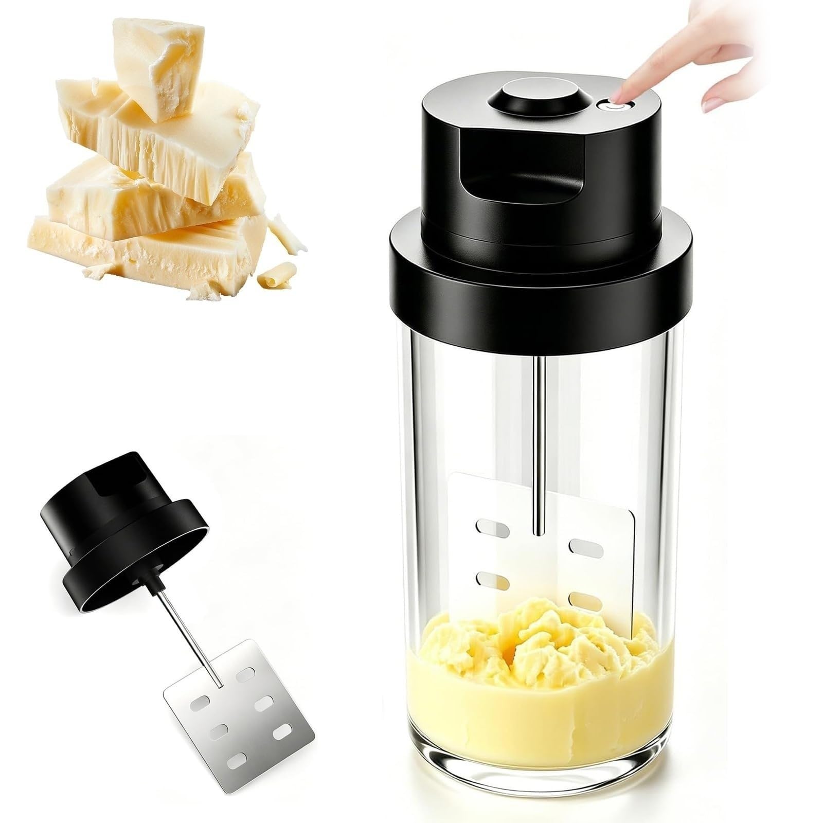 Churner à beurre électrique, baratte à beurre automatique de 1,8