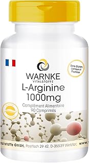 🚨 EXTREME: L-Arginine 1000mg – 90 tablets – Animated acid – 3000mg per daily dose | Warnke Vitalstoffe – Quality from German pharmacies