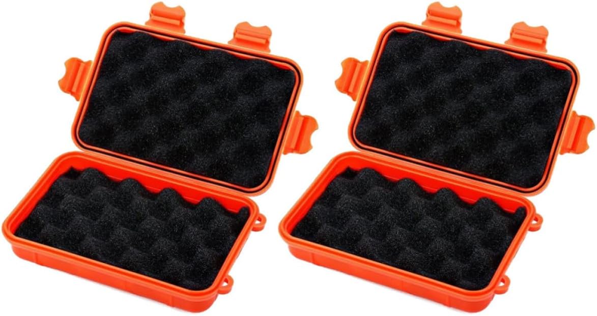 2pcs Waterproof Survival Box Plastic Compact Outdoor Storage