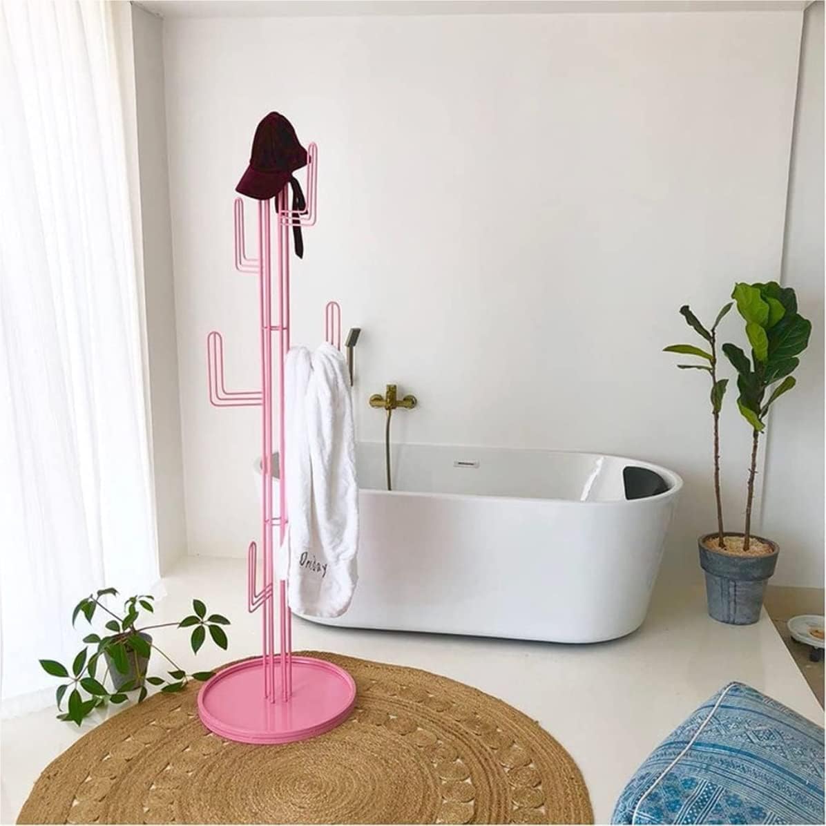 Coat Hanger Floor Hanger,Coat Hat Rack Entryway Coat Rack Coat Rack Metal Hat Coat Hanger Rack Cactus Standing Free Standing Coat Stand for Handbag Clothes Accessories Coat Stand Coat Holder