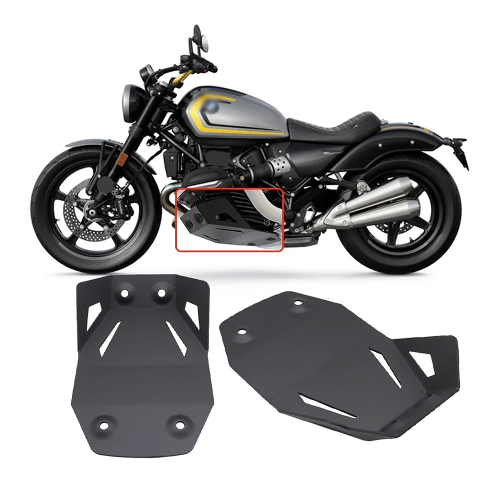 Paracoppa motore moto Moto Piastra Paramotore Bash Telaio Di Protezione Della Copertura Accessori Ricambio Per R12NINET R 12 Per NineT NINE T R12 2023 2024